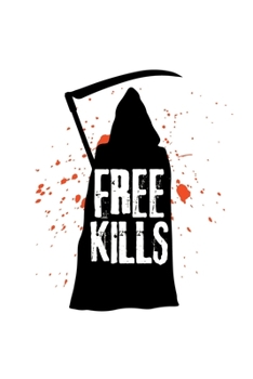 Paperback Notebook: Grim Reaper Free Hugs Kills Halloween Death Gift 120 Pages, 6X9 Inches, Lined / Ruled Book