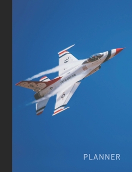Planner: Air Force Jet Plane  2 Year Monthly Planner with Note Pages (24 Months) | Jan 2020 - Dec 2021 | Month Planning | Appointment Calendar Schedule | Plan Each Day, Set Goals & Get Stuff Done