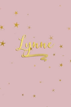 Lynne: Personalized Journal to Write In | Rose Gold Line Journal