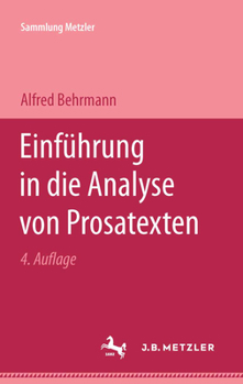 Paperback Einführung in Die Analyse Von Prosatexten [German] Book