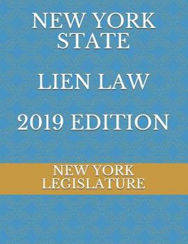 Paperback New York State Lien Law 2019 Edition Book