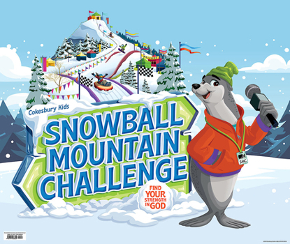 Vbs 2026 Snowball Mountain Challenge Large LOGO Poster: Find Your Strength in God