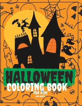 Paperback Halloween coloring book for kids and all! Book
