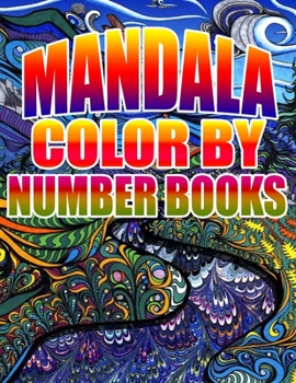 Paperback Mandala Color by Number Books: Kids and Adults Book