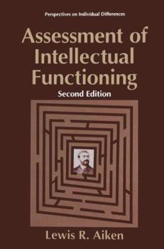 Paperback Assessment of Intellectual Functioning Book