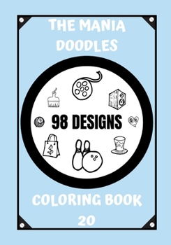 Paperback Coloring Book: The Mania Doodles Book