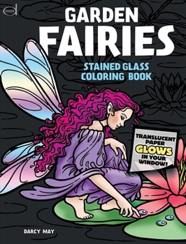 Paperback Garden Fairies Stained Glass Coloring Book