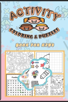 Paperback Activity Coloring and Puzzles: Find the Shadow, Matching, Coloring, Counting, Puzzles and Mazes. Book