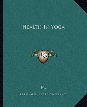 Paperback Health In Yoga Book