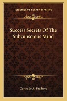 Paperback Success Secrets Of The Subconscious Mind Book