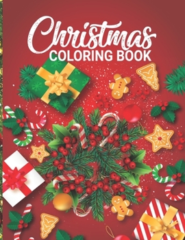 Paperback Christmas Coloring Book: An Enchanting Christmas Coloring Book with 80 Beautiful Hand Drawn Christmas Designs Book