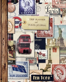 Paperback Trip Planner and Travel Journal: Vacation Planner and Diary for 4 Holidays in a large softback notebook (from our Vintage range) Book