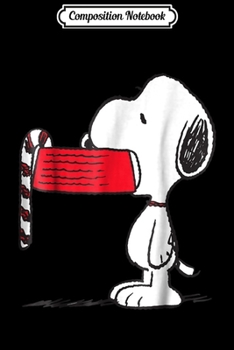 Paperback Composition Notebook: Funny Snoopy Peanuts Candy Cane Christmas Holiday Journal/Notebook Blank Lined Ruled 6x9 100 Pages Book