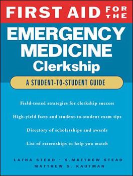 Paperback First Aid for the Emergency Medicine Clerkship Book