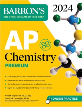 Paperback AP Chemistry Premium, 2024: 6 Practice Tests + Comprehensive Review + Online Practice Book