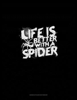 Paperback Life Is Better With a Spider: Genkouyoushi Notebook Book