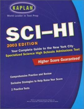 Paperback Kaplan Sci-Hi Admissions Test 2003 Book