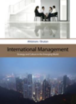 Hardcover International Management: Strategy and Culture in the Emerging World Book