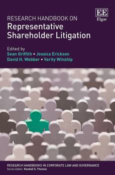 Hardcover Research Handbook on Representative Shareholder Litigation (Research Handbooks in Corporate Law and Governance series) Book