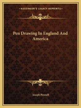 Paperback Pen Drawing In England And America Book