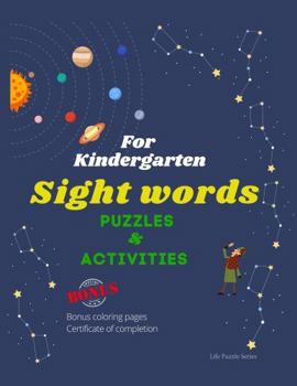 Paperback Sight Words Puzzles and Activities: For Kindergarten (Garb Media Group - Sight Word Series) Book