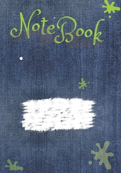 NoteBook: 7" x 10" notebook - 107 Pages - Denim Cover