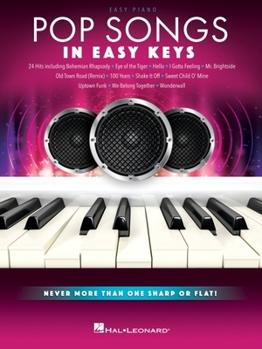 Paperback Pop Songs - In Easy Keys: 24 Hits Arranged with Never More Than One Sharp or Flat! Book