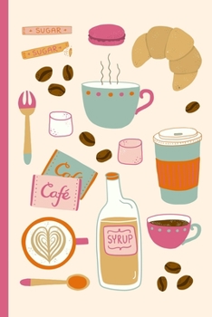 Paperback Weekly Planner: A Week to View Diary and Organiser - Monday Start with Drawing in a Cafe Cover Art Book