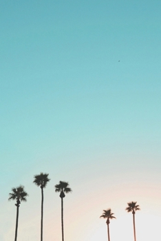 Journal: 150 Dot Grid Sheets, 6x9 Inches, Tropical Palm Trees, Plan Your Day and Organize Your Life, Tracker, Productivity Diary, Notebook (TURQUOISE)