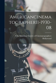 Paperback Americancinematographer11-1930-08 Book