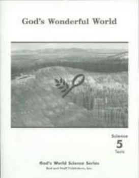 Paperback Grade 5 Science "God's Wonderful World" Tests Book