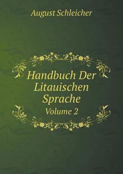 Paperback Handbuch Der Litauischen Sprache Volume 2 [German] Book