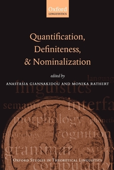 Paperback Quantification, Definiteness, and Nominalization Book