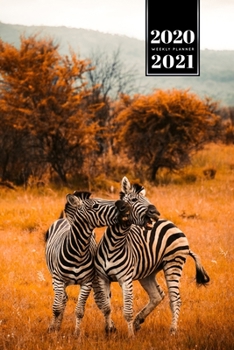 Paperback Zabra Safari Africa Savannah Week Planner Weekly Organizer Calendar 2020 / 2021 - Play a Little: Cute Wildlife Animal Pet Bullet Journal Notebook Diar Book