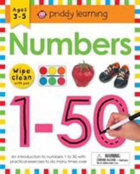 Spiral-bound Wipe Clean Workbook: Numbers 1-50: Ages 3-5; Wipe-Clean with Pen Book