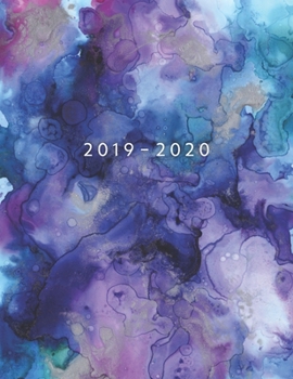 2019 - 2020: Weekly Planner Starting November 2019 - October 2020 | Week To View With Hourly Schedule | 8.5 x 11 Dated Agenda | Appointment Calendar | Organizer Book | Watercolor