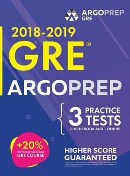 Hardcover GRE by Argoprep: GRE Prep 2018 + 14 Days Online Comprehensive Prep Included + Videos + Practice Tests GRE Book 2018-2019 GRE Prep by Ar Book