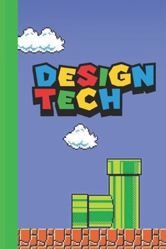 Digital Tech: Super Mario styled 6x9 120 page lined paperback notebook - perfect for school kids or teachers who love gaming or that nerd or geek in your life.