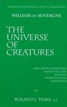 Paperback William of Auvergne. the Universe of Creatures Book