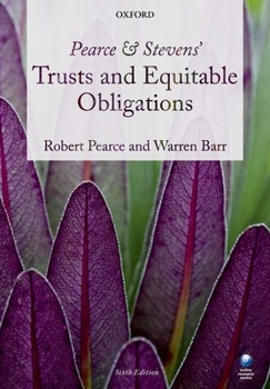 Paperback Pearce & Stevens' Trusts and Equitable Obligations Book