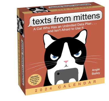 Calendar Texts from Mittens the Cat 2024 Day-To-Day Calendar Book