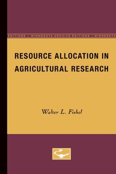 Paperback Resource Allocation in Agricultural Research Book