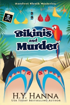 Paperback Bikinis and Murder (LARGE PRINT): Barefoot Sleuth Mysteries - Book 4 [Large Print] Book