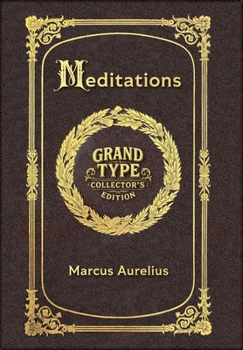 Hardcover Large Print - Meditations - Grand Type Collector's Edition - Matte Hardcover with Dust Jacket [Large Print] Book