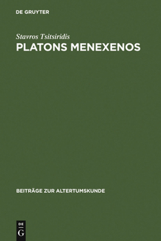 Hardcover Platons Menexenos [German] Book