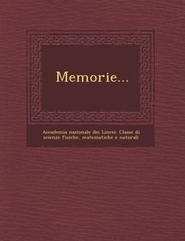 Paperback Memorie... [Italian] Book