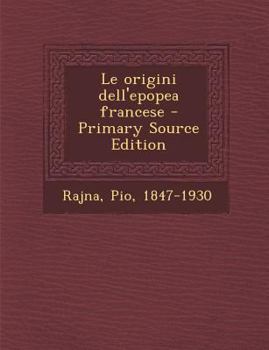 Paperback Le origini dell'epopea francese [Italian] Book
