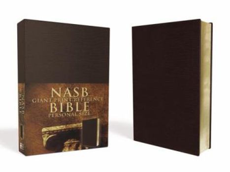 Imitation Leather Giant Print Reference Bible-NASB-Personal Size [Large Print] Book