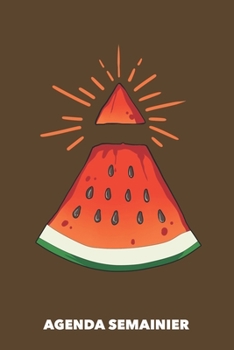 Agenda Semainier: Vibe d'�t� A5 manuscrit florale - Carnet hebdomadaire 52 semaines pour les gens � la mode (brun)