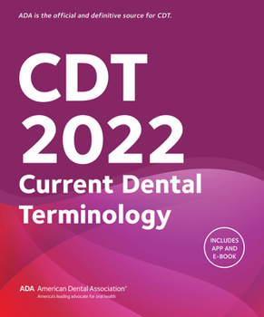 Paperback Cdt 2022 Current Dental Terminology Book